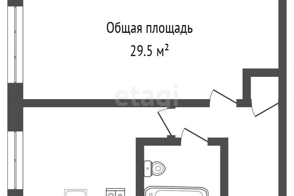 квартира г Кемерово р-н Заводский ул Пролетарская 19а Кемеровская область — Кузбасс, Кемеровский городской округ фото 6