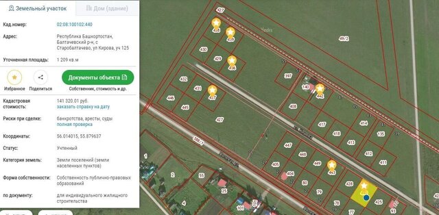 земля ул Кирова Старобалтачевский сельсовет фото