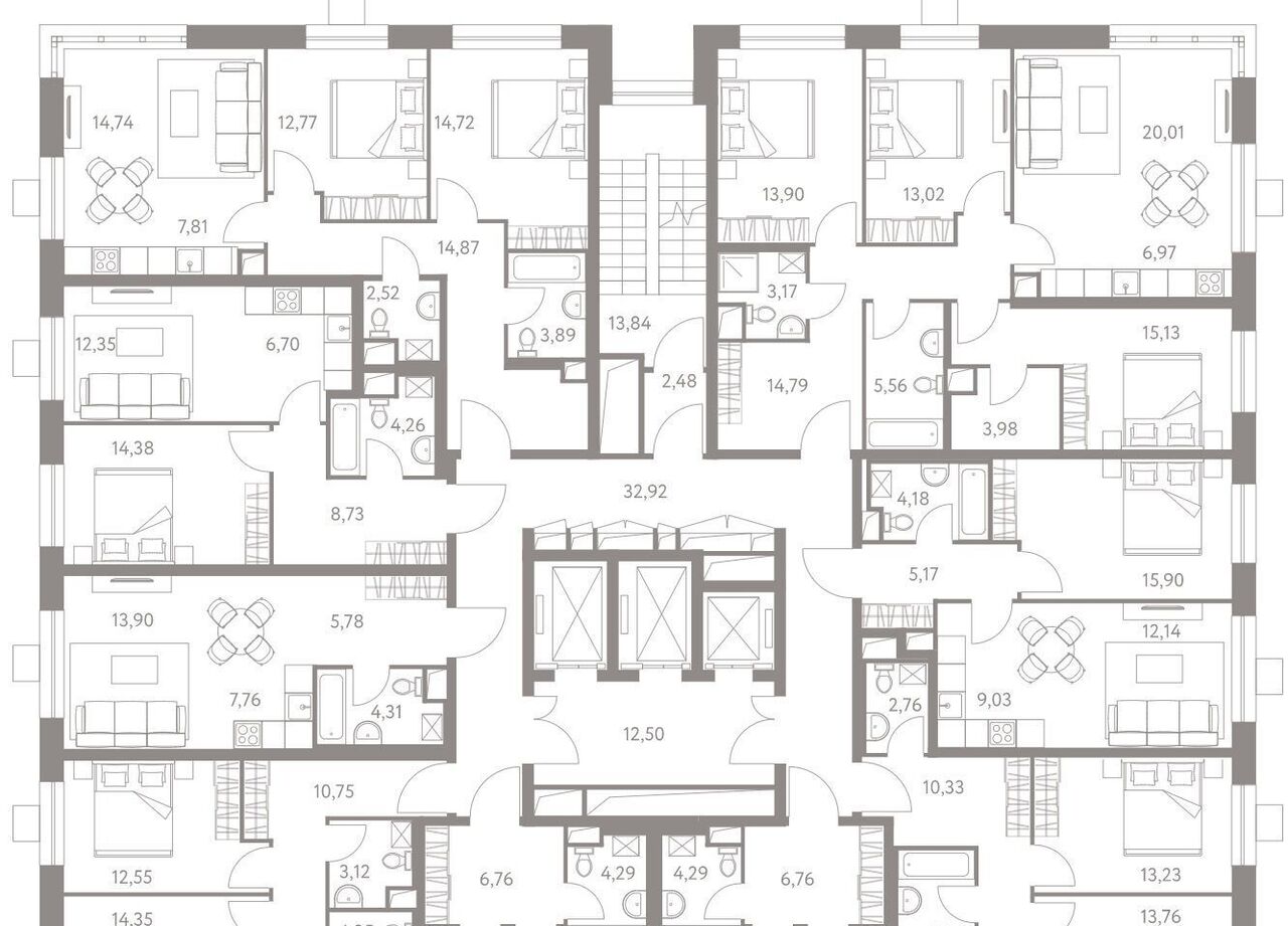 квартира г Москва метро Варшавская проезд Каширский 25к/5 фото 2