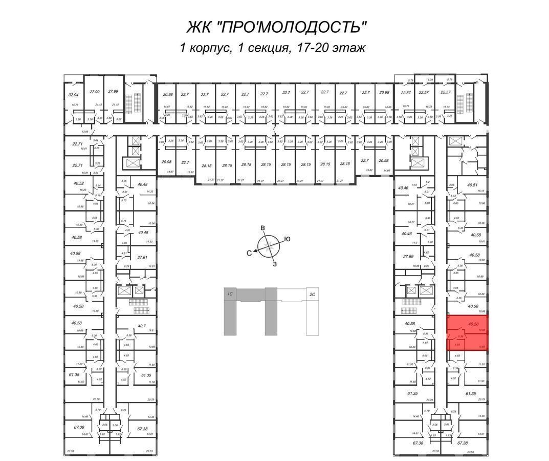 квартира г Санкт-Петербург метро Улица Дыбенко пр-кт Большевиков 3 фото 2