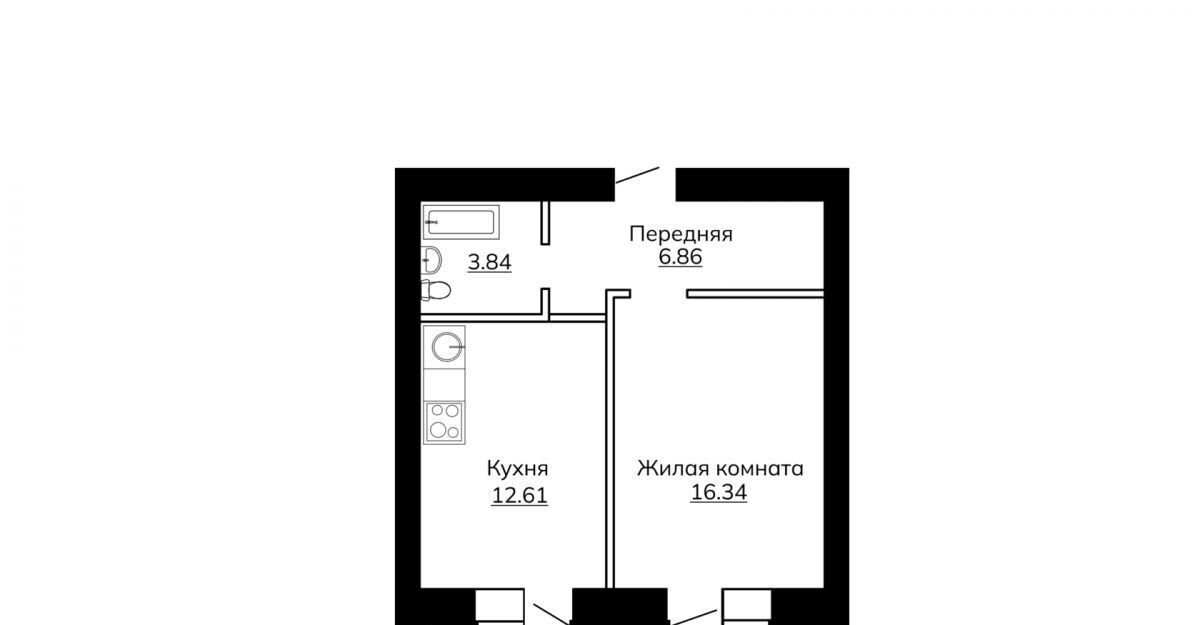 квартира г Тверь р-н Московский б-р Гусева 68 фото 2