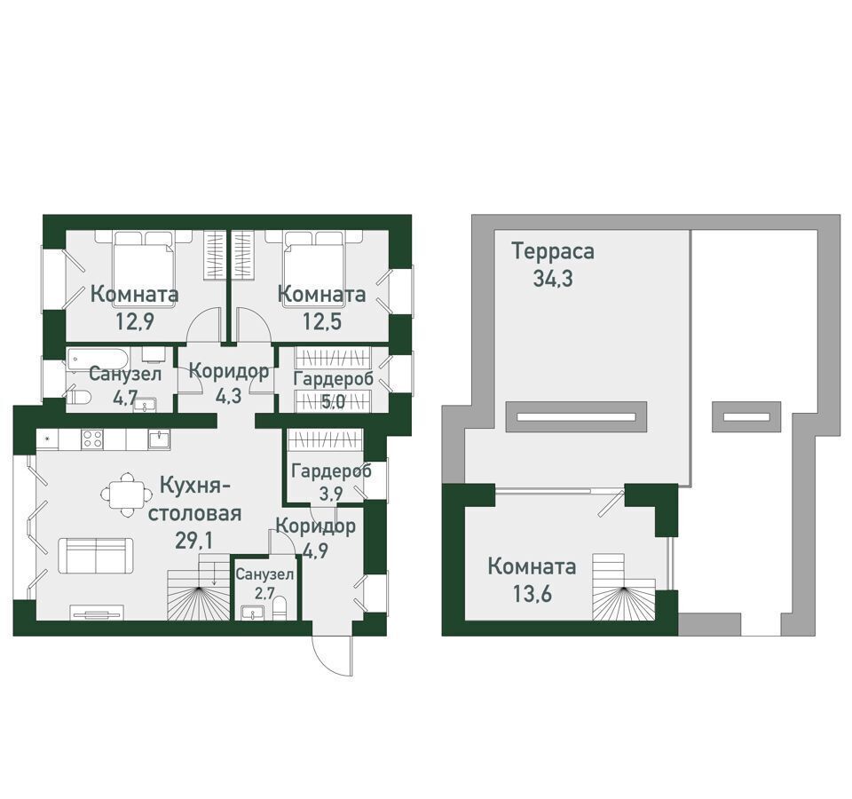 квартира г Екатеринбург р-н Ленинский кв-л 45, стр. 1. 3А фото 1