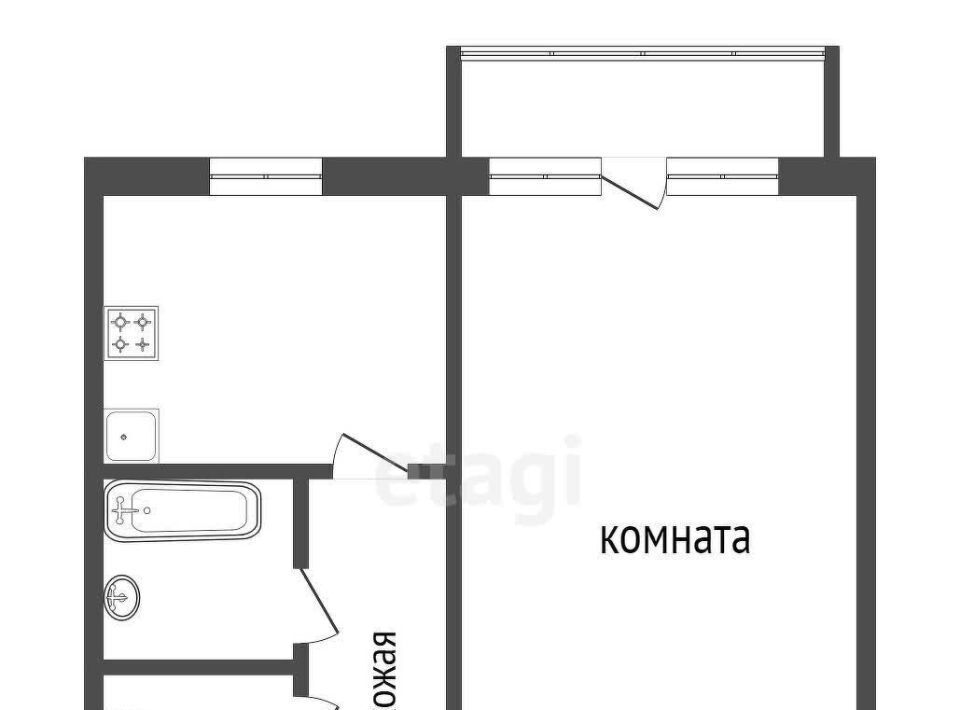 квартира г Красноярск р-н Октябрьский ул Ладо Кецховели 71б фото 20