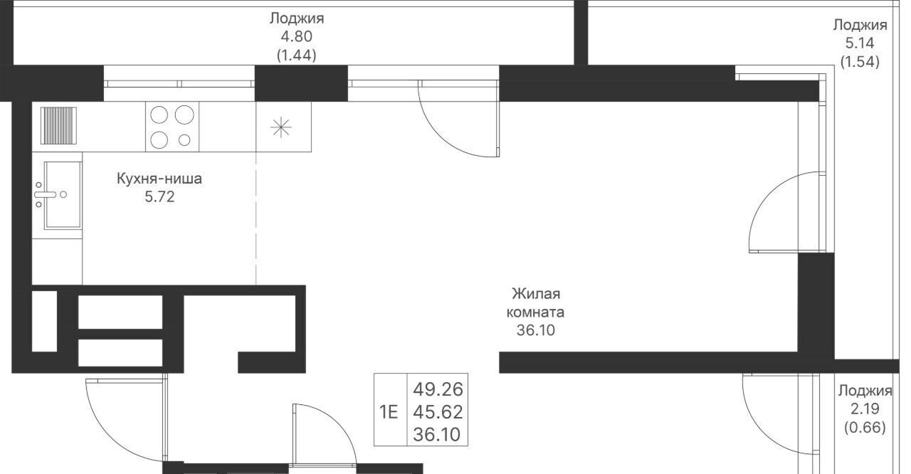 квартира г Казань метро Горки ПК 4, Мой Ритм жилой комплекс фото 3