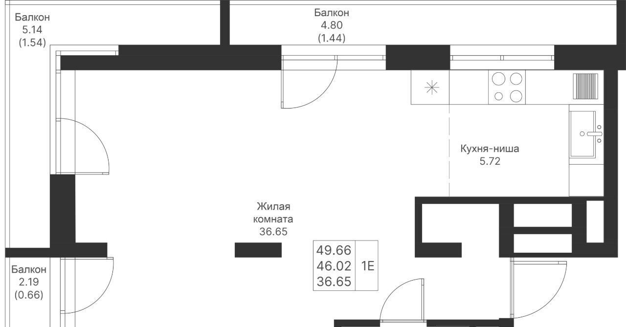 квартира г Казань метро Горки ПК 4, Мой Ритм жилой комплекс фото 3