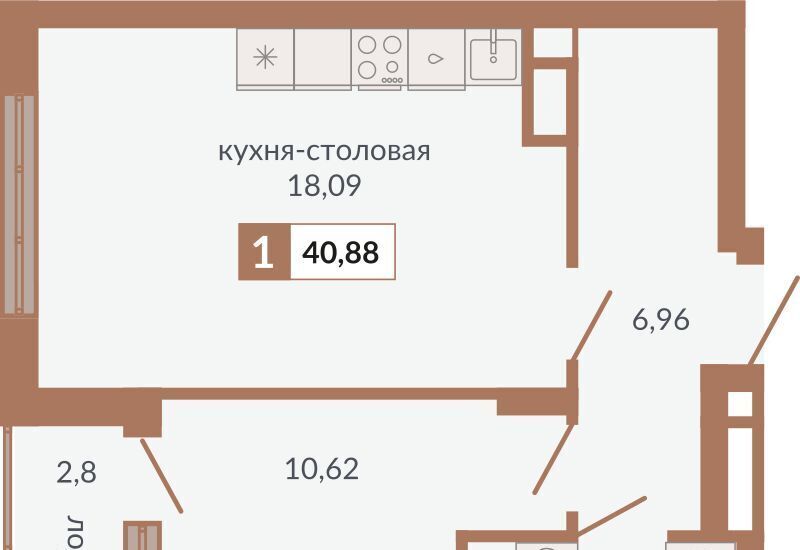 квартира г Екатеринбург р-н Верх-Исетский ВИЗ ЖК «Видный» Площадь 1905 года, жилрайон фото 1