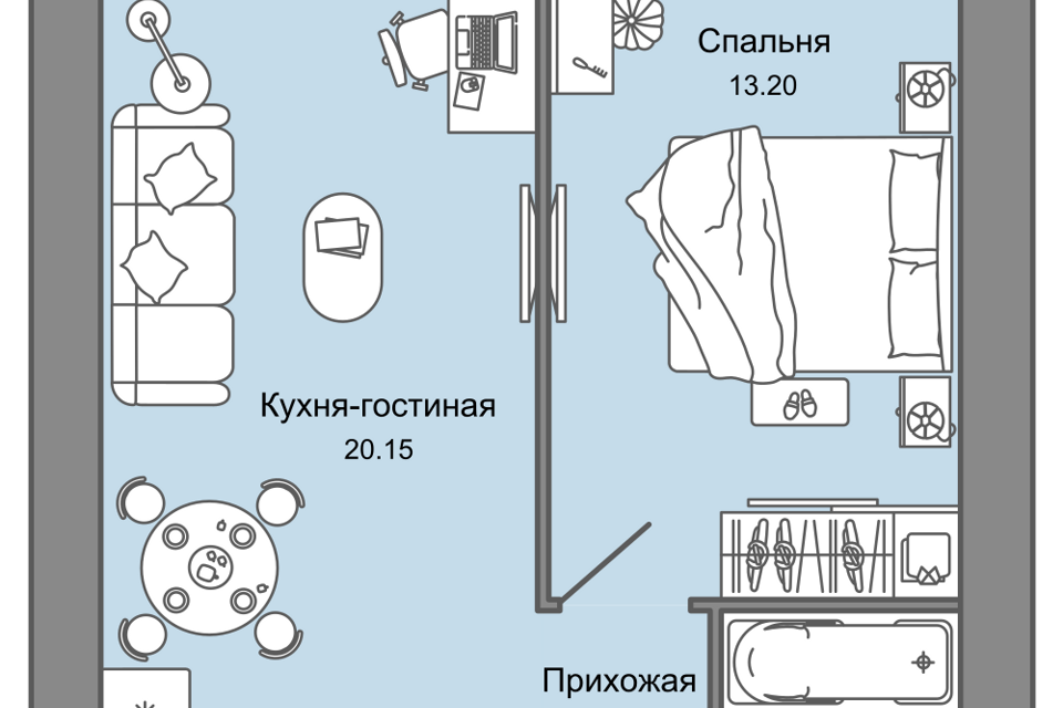 квартира г Киров р-н Ленинский ул Дмитрия Козулева 2к/1 муниципальное образование Киров фото 1