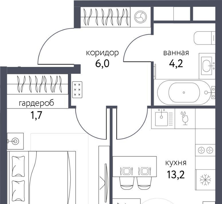 квартира г Москва метро Бульвар Рокоссовского ЖК «Сиреневый парк» фото 1