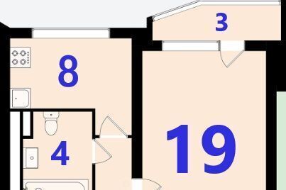 квартира г Москва метро Улица Академика Янгеля ул Газопровод 13к/1 фото 28