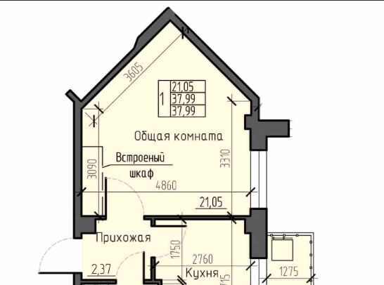 квартира г Красноярск р-н Центральный ш Северное 50а ЖК «Ясный» фото 1