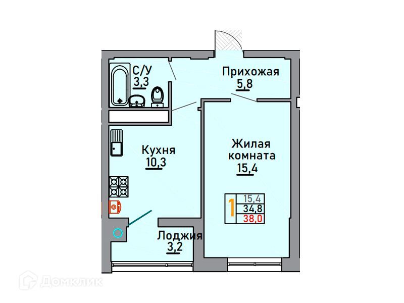 квартира г Ставрополь р-н Октябрьский Северо-Западный ул Октябрьская 184а городской округ Ставрополь фото 1