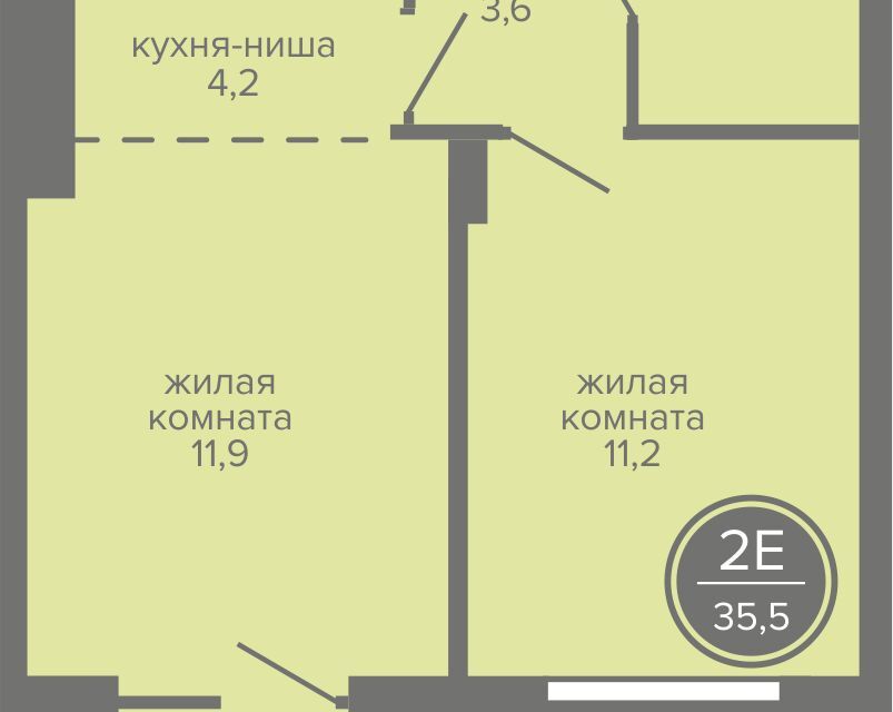 квартира г Пермь р-н Индустриальный городской округ Пермь, микрорайон Верхние Муллы фото 1