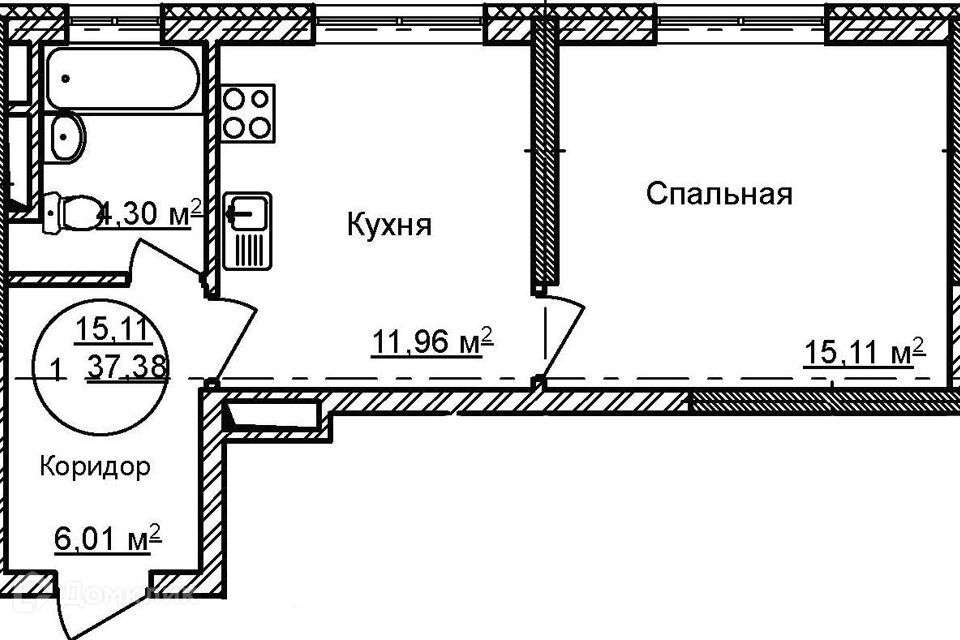 квартира г Уфа р-н Кировский городской округ Уфа, Строящийся жилой дом фото 1