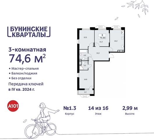 пр-кт Куприна 2 ЖК Бунинские Кварталы метро Коммунарка метро Улица Горчакова Сосенское, Ольховая, Бунинская аллея фото