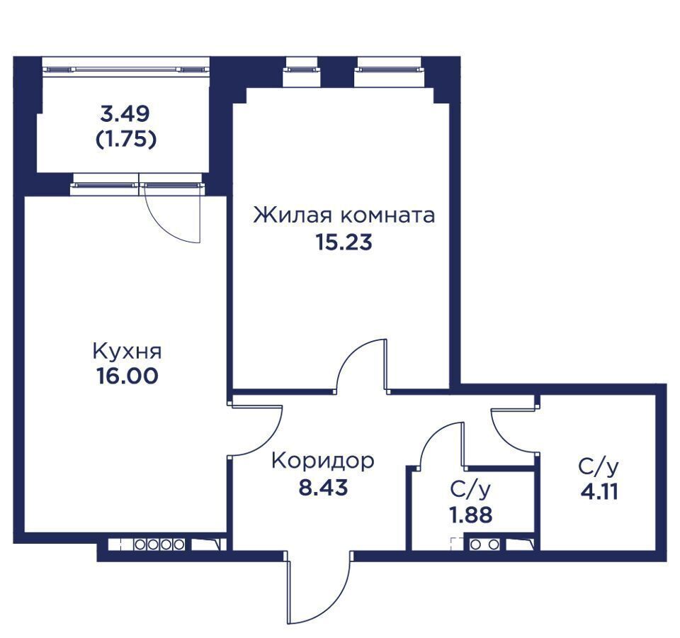 квартира г Кронштадт дор Цитадельская 2 квартал «Кронфорт» фото 2