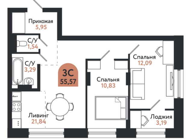 р-н Ленинский дом 206в ЖК «Квартал 1604» городской округ Томск фото