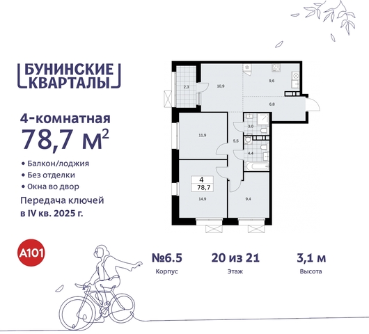 п Сосенское пр-кт Куприна 2 ЖК Бунинские Кварталы Сосенское, Ольховая, Бунинская аллея фото