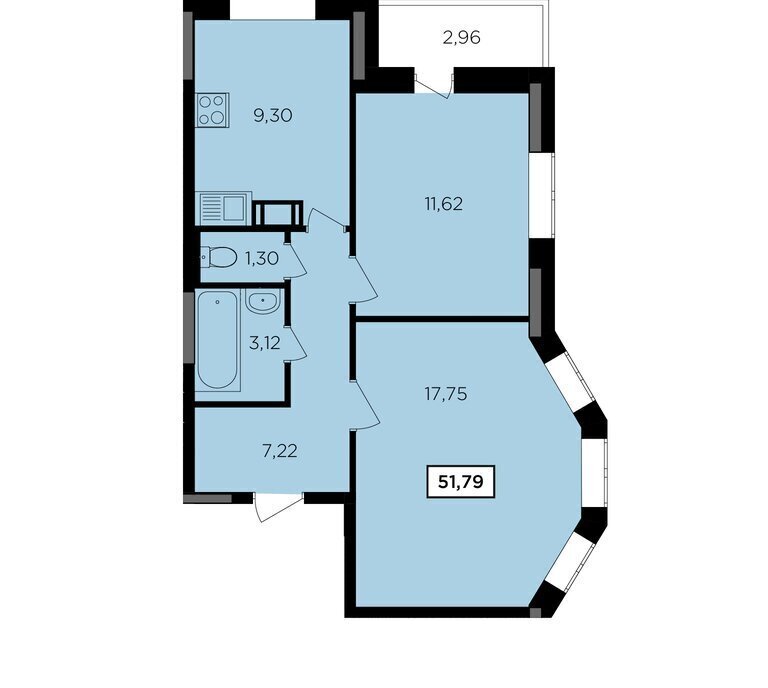 квартира г Обнинск ул Комсомольская 7к/2 фото 1