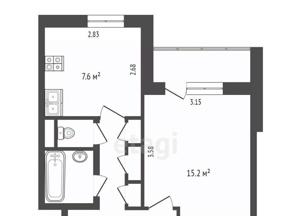 квартира г Новый Уренгой мкр Дружба 2/3 фото 11