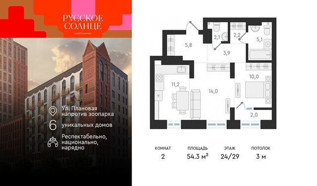 р-н Заельцовский Заельцовская ЖК «Русское солнце» 2 фото