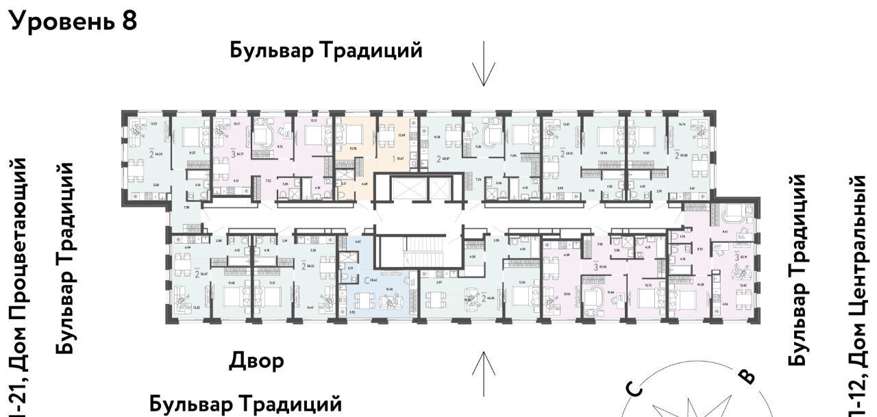 квартира г Тюмень р-н Калининский ул Андрея Кореневского 3к/1 фото 2