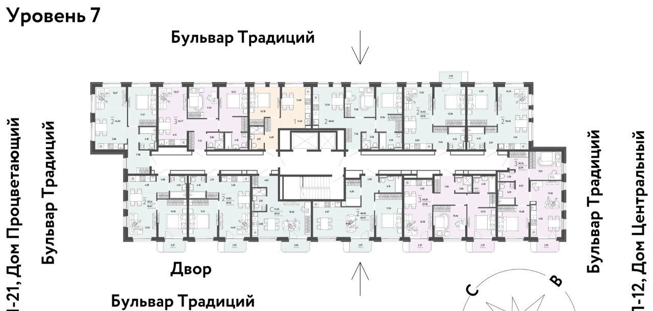 квартира г Тюмень р-н Калининский ул Андрея Кореневского 3к/1 фото 2