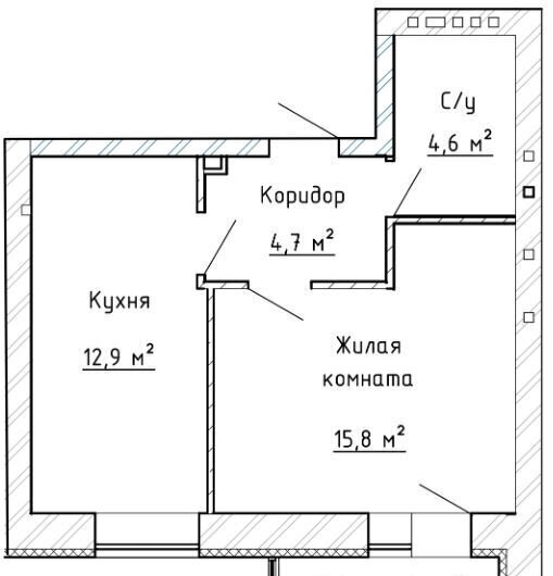 квартира г Тольятти р-н Автозаводский ул 40 лет Победы ЖК «Greenwood» фото 4