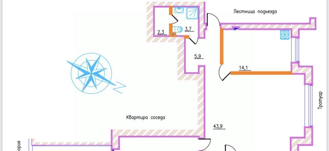 квартира г Ростов-на-Дону р-н Ленинский ул Донская 10 фото 2