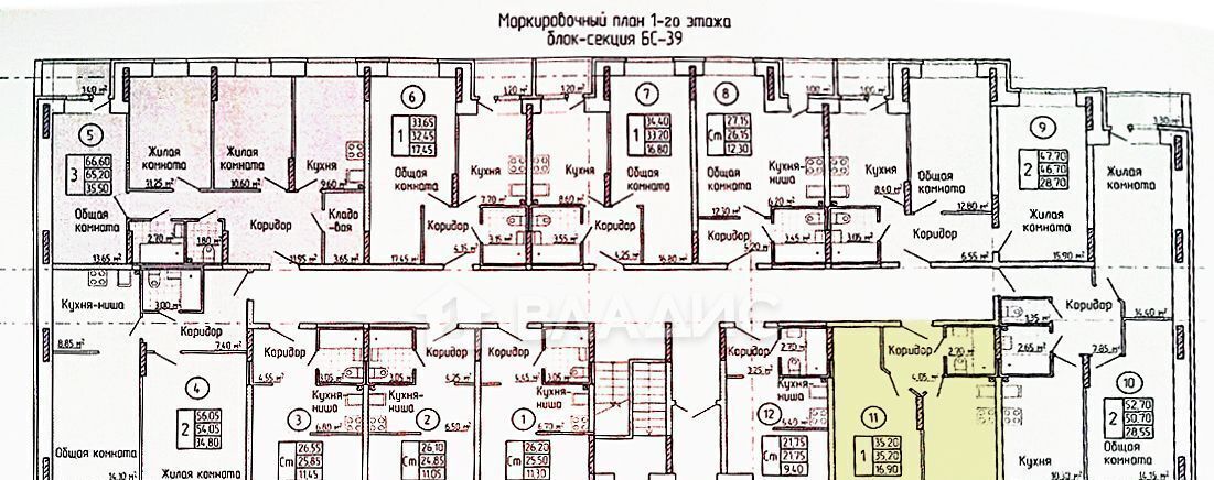 квартира городской округ Люберцы д Мотяково ЖК Коренёвский Форт Лухмановская, 65к 7 фото 6