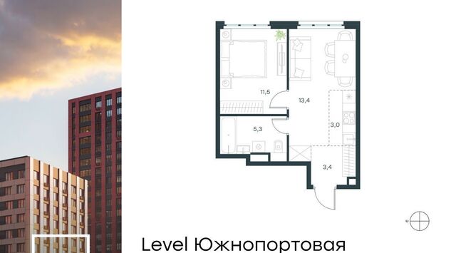 ЖК Левел Южнопортовая 14 муниципальный округ Печатники фото