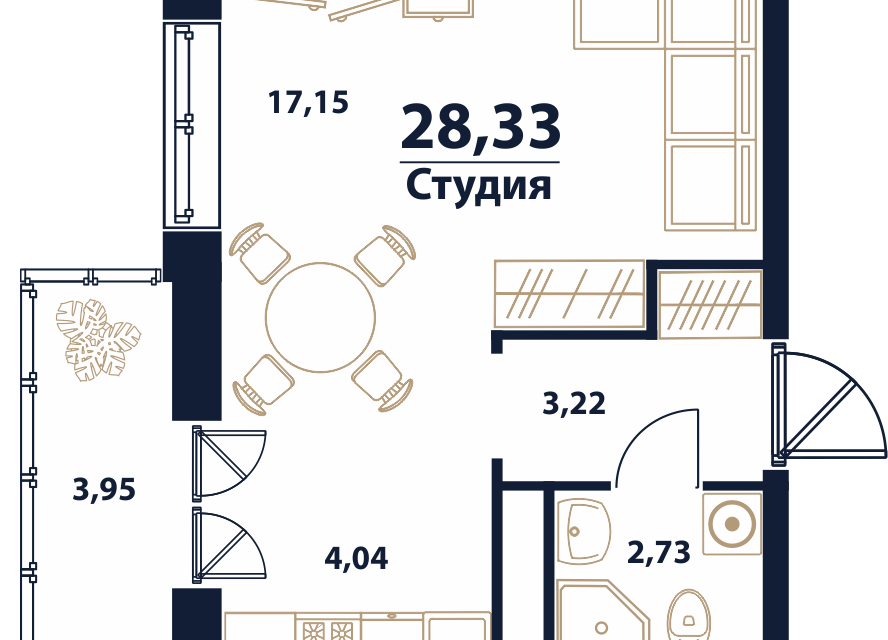 квартира г Ульяновск р-н Заволжский пр-кт Генерала Тюленева 5 городской округ Ульяновск фото 1