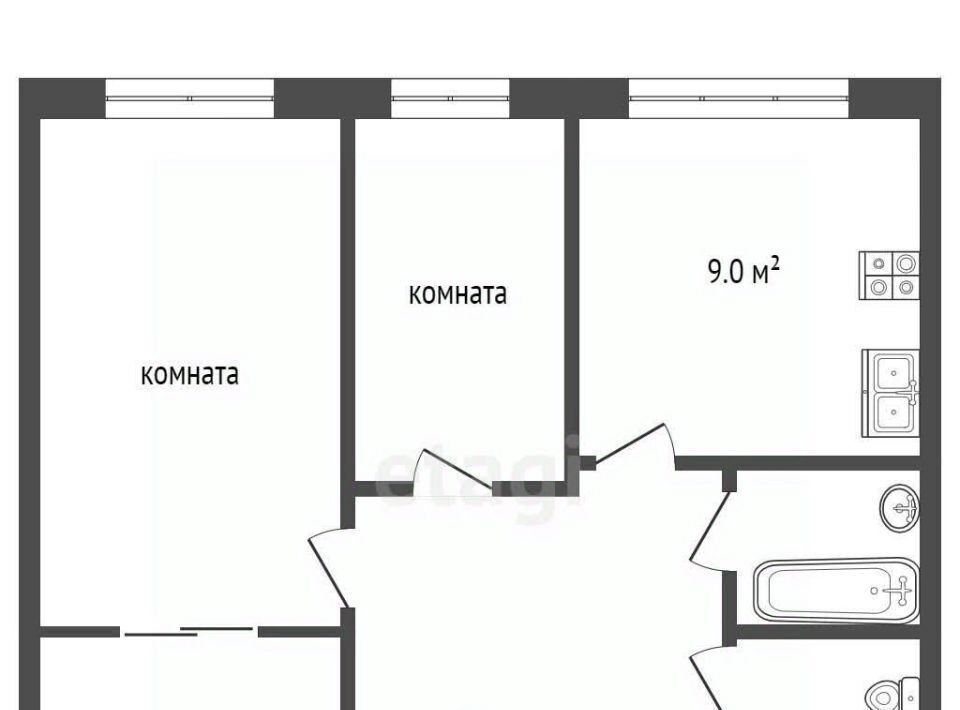 квартира г Сургут ул Ивана Захарова 4 квартал 30Б фото 2