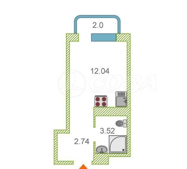 квартира г Тюмень р-н Калининский ул Новоселов 105 фото 2