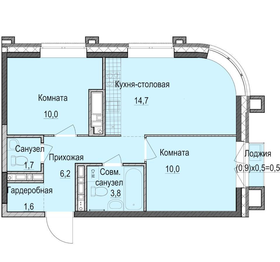 квартира г Казань р-н Приволжский ул Рауиса Гареева 1 фото 1