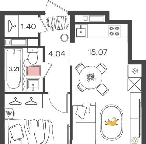квартира г Нижний Новгород Кировская Северный жилрайон фото 4