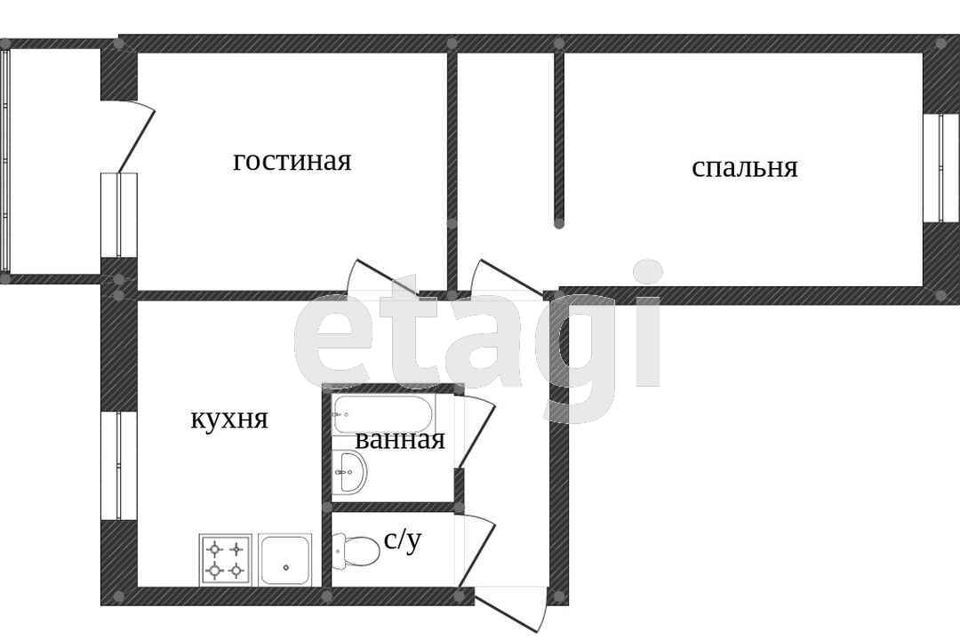 квартира г Кострома ул Костромская 84 городской округ Кострома фото 7