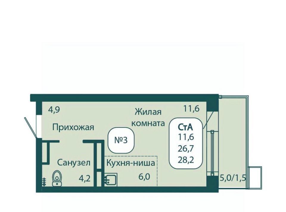 квартира городской округ Солнечногорск рп Андреевка ЖК «Андреевка» 2 Зеленоград — Крюково фото 1