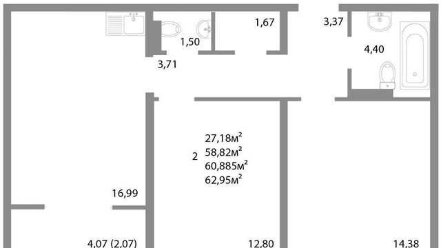 квартира р-н Калининский дом 1 ЖК «НИКС СИТИ на Университетской Набережной» фото