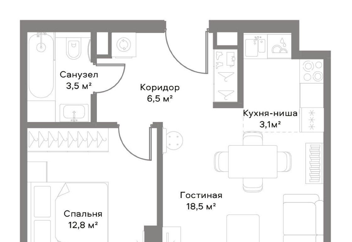 квартира г Москва метро Белорусская пр-кт Ленинградский 8 фото 2