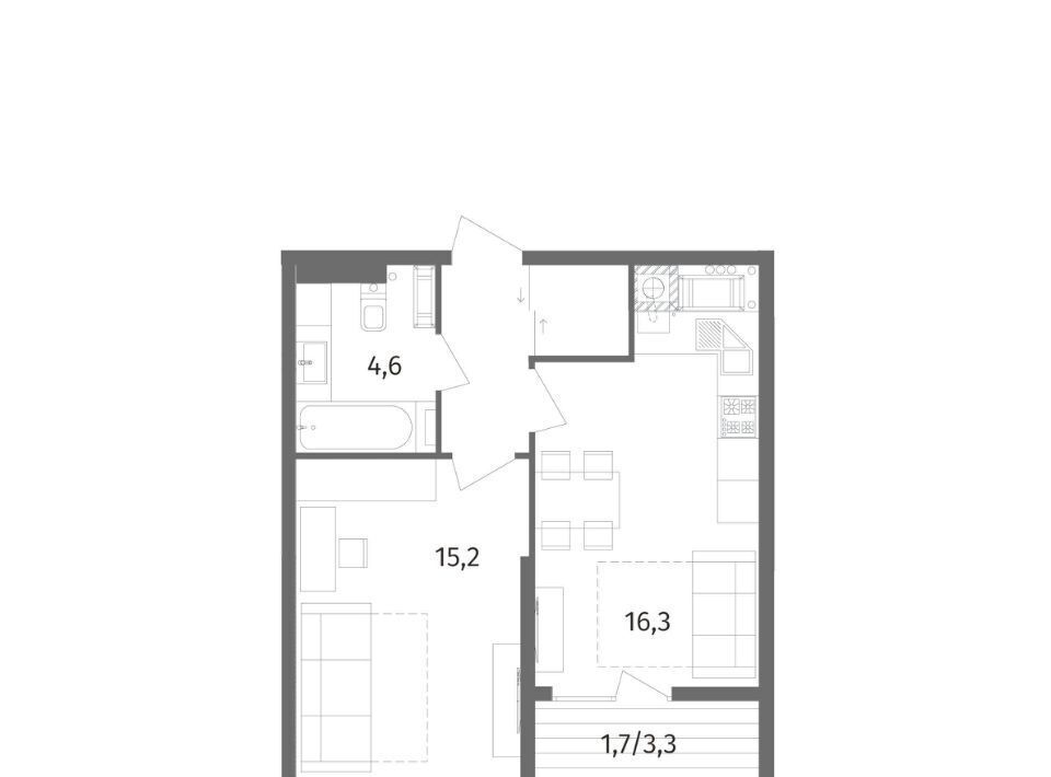 квартира г Калининград р-н Центральный ул Маршала Борзова 109 фото 3