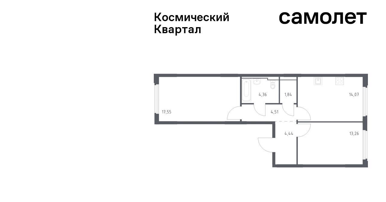 квартира г Королев мкр Юбилейный Щёлковская фото 1