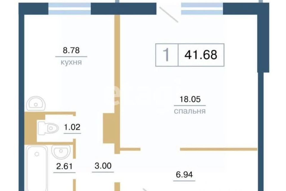 квартира г Красноярск р-н Советский пр-кт 60 лет Образования СССР 24а городской округ Красноярск фото 9