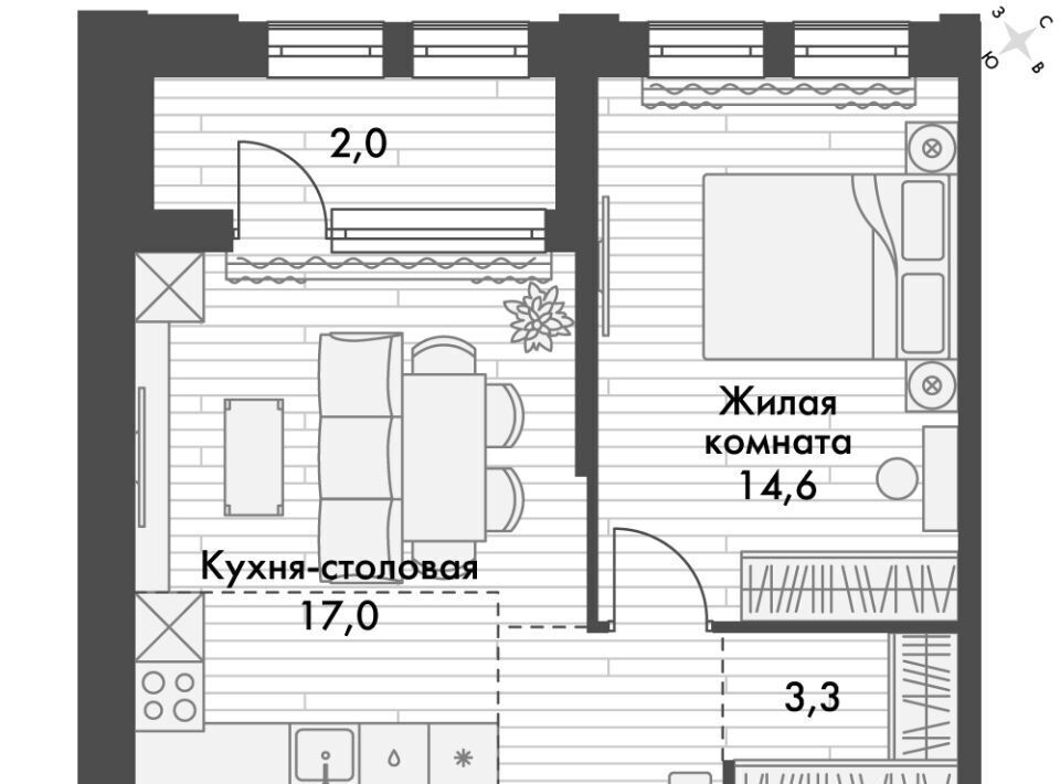 квартира г Владивосток р-н Ленинский ул Крылова 10 фото 1