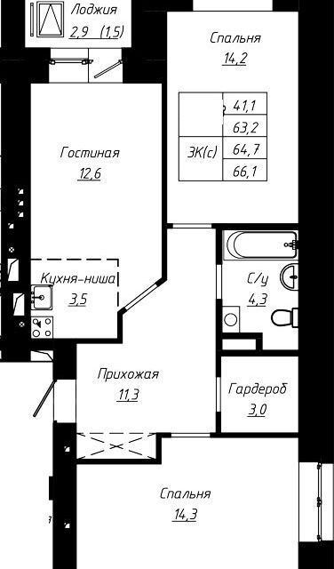 квартира г Барнаул ул Чернышевского 189/1 городской округ Барнаул фото 1