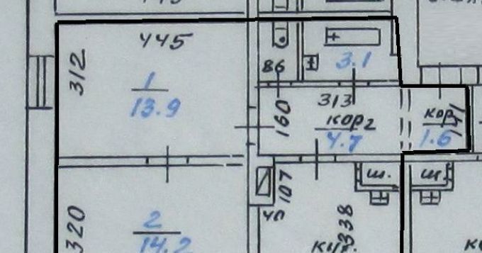 квартира г Екатеринбург Геологическая ул Комсомольская 45/4 фото 8