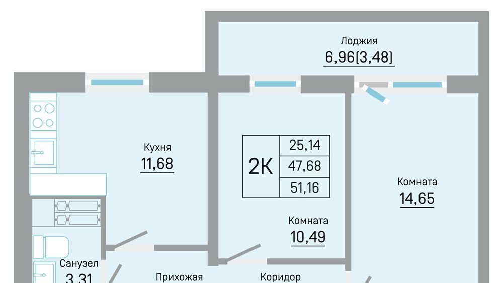квартира г Пермь р-н Кировский ул Автозаводская 5к/1 фото 1