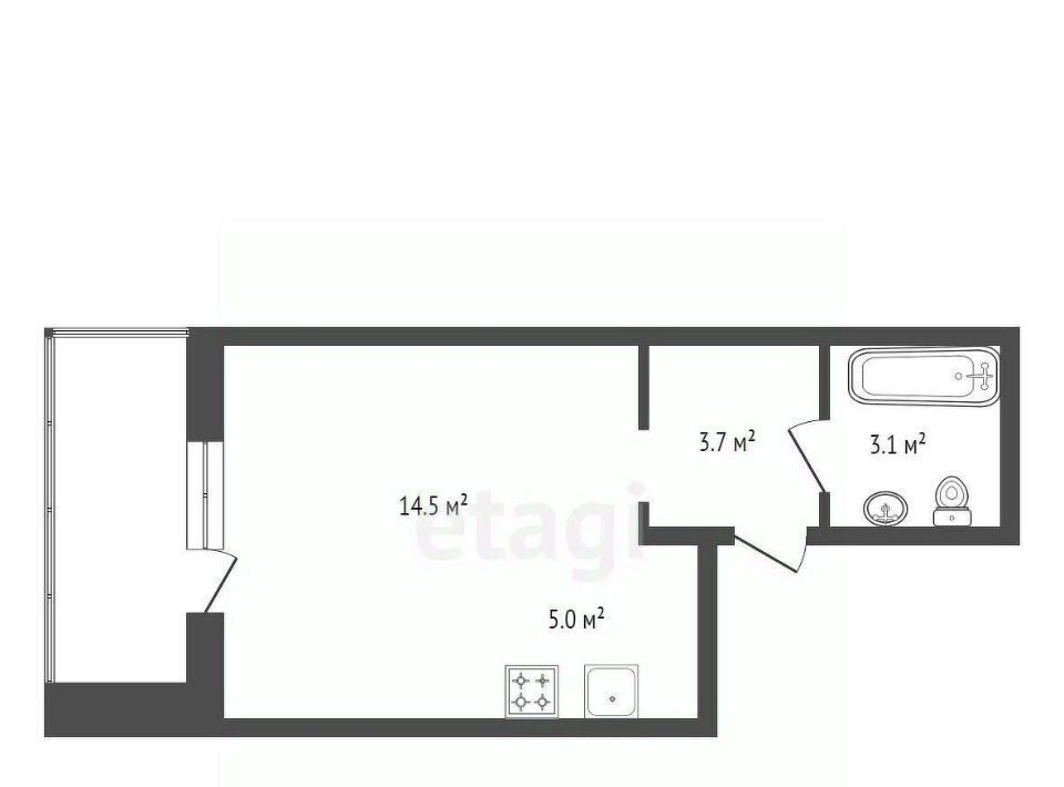 квартира г Красноярск р-н Центральный ул Мужества 10в фото 12