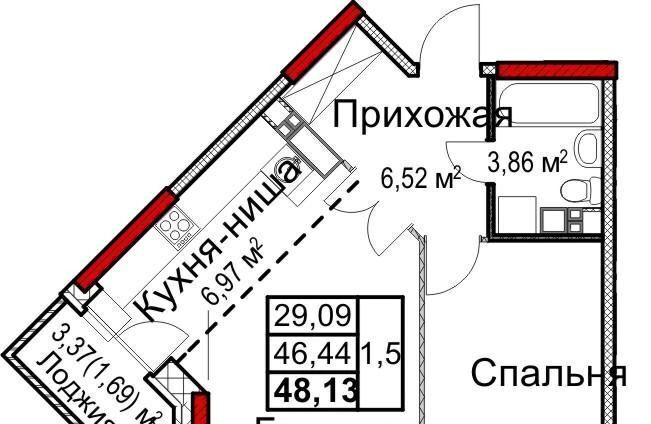 квартира г Ижевск р-н Устиновский ул Архитектора П.П.Берша 29 фото 16