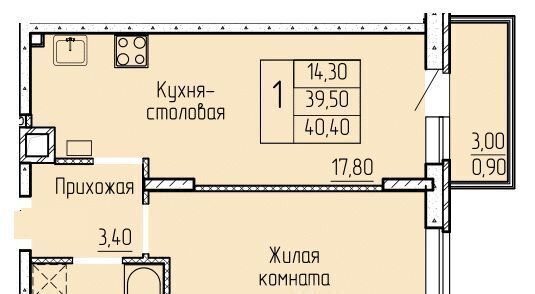 квартира г Батайск ул. Макаровского, 4к 2 фото 1