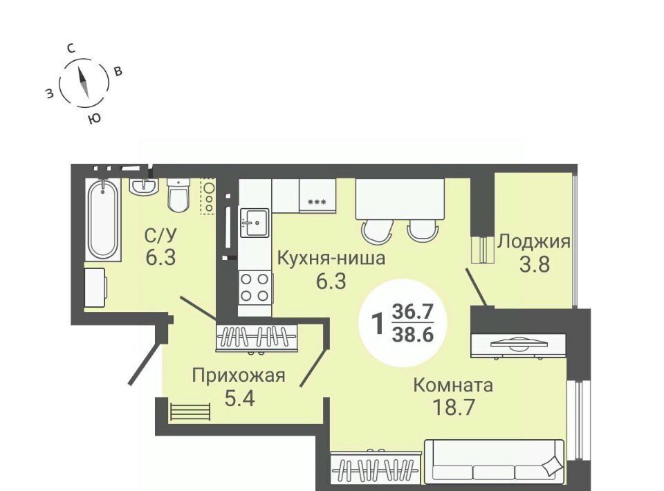 квартира г Новосибирск ул Петухова 172 Площадь Маркса фото 1